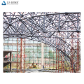 Steel space arch roof truss canopy structure football stadium roof stadium